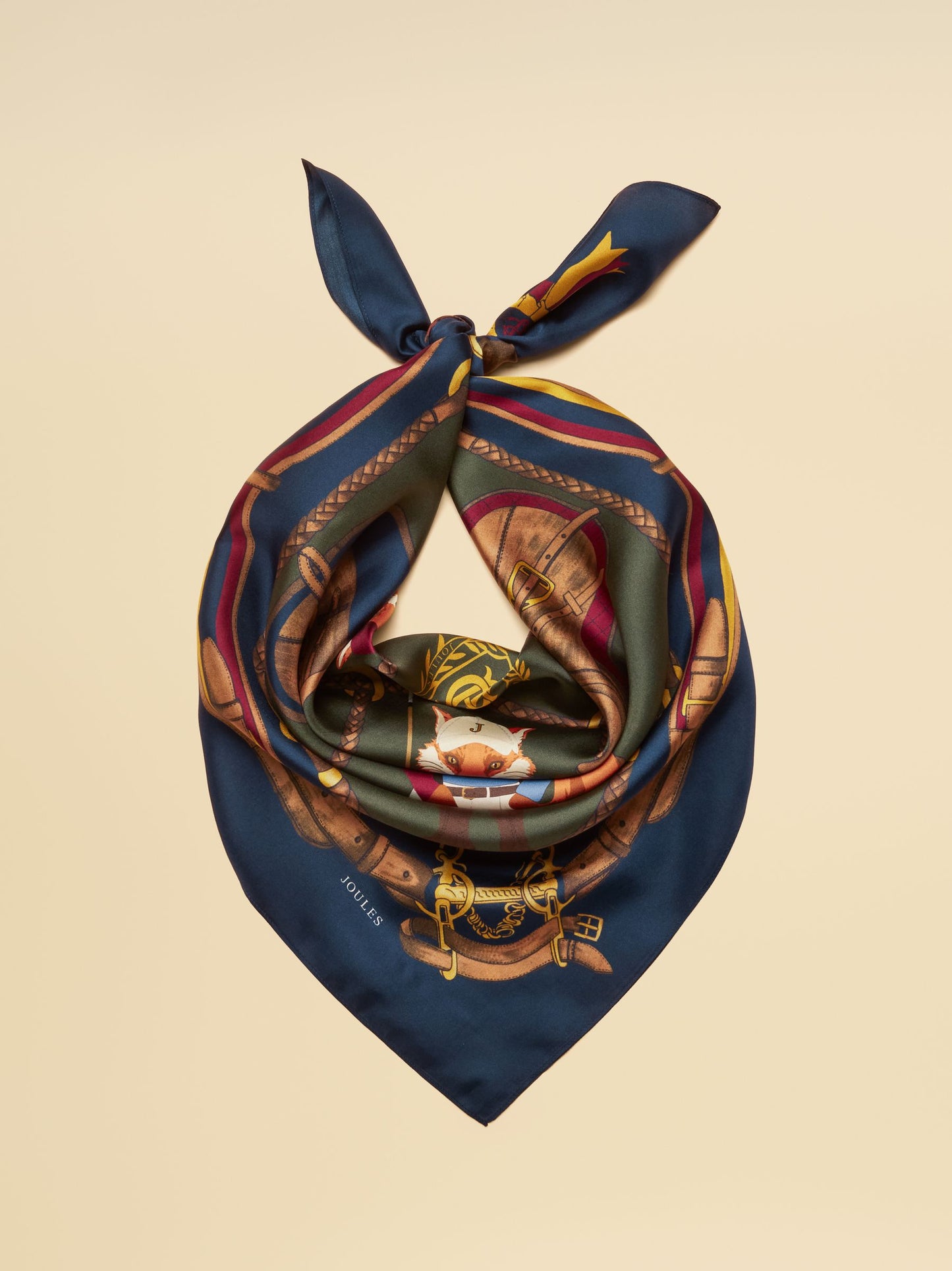 Joules Bloomfield Square Silk Scarf
