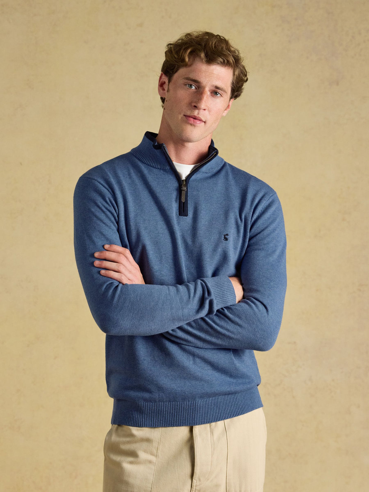 Joules Hillside Quarter Zip Knitted Jumper