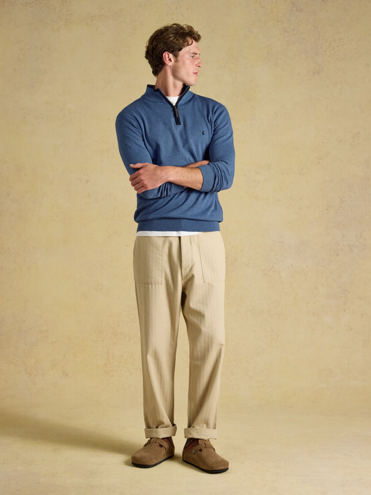 Joules Hillside Quarter Zip Knitted Jumper