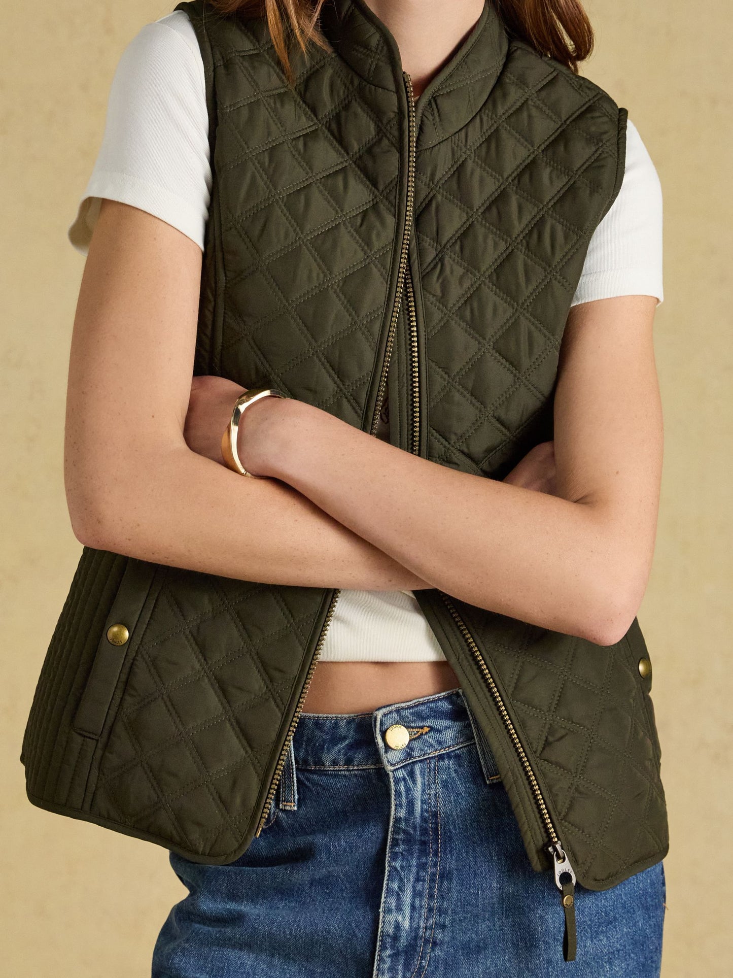 Joules Minx Showerproof Diamond Quilted Gilet