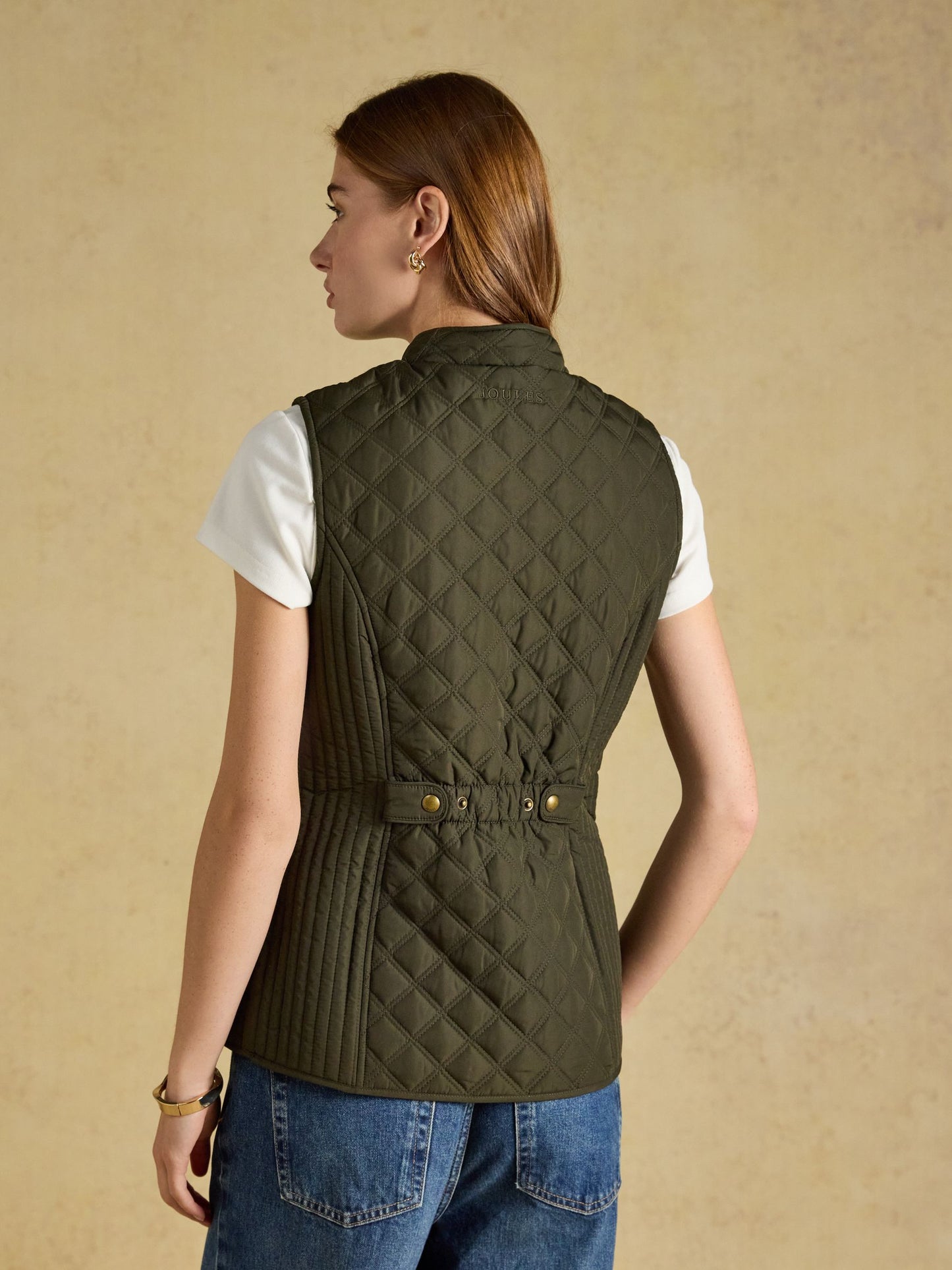 Joules Minx Showerproof Diamond Quilted Gilet