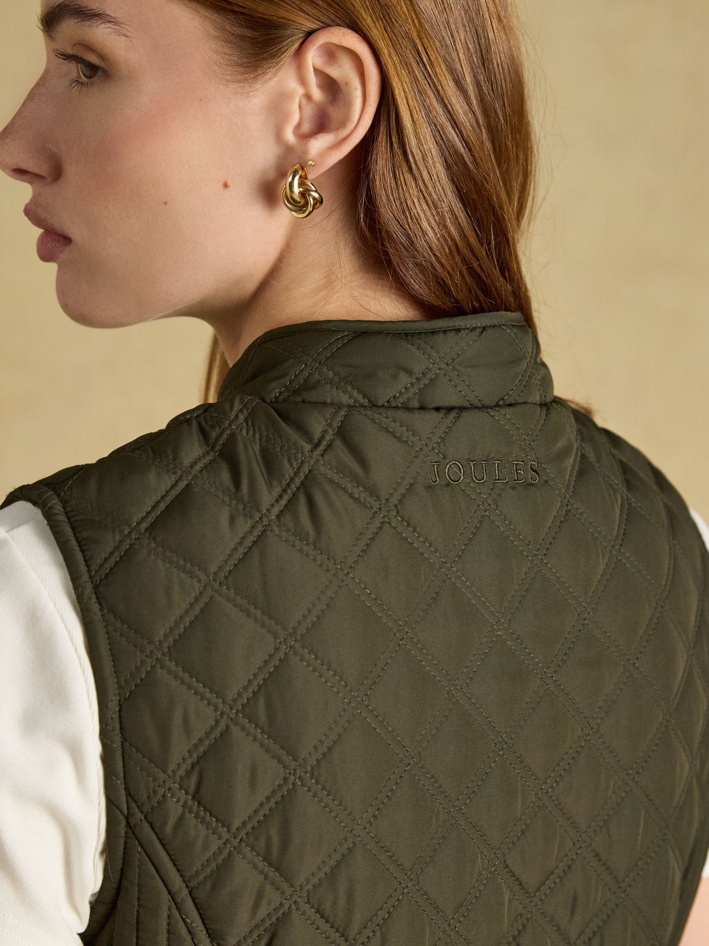 Joules Minx Showerproof Diamond Quilted Gilet