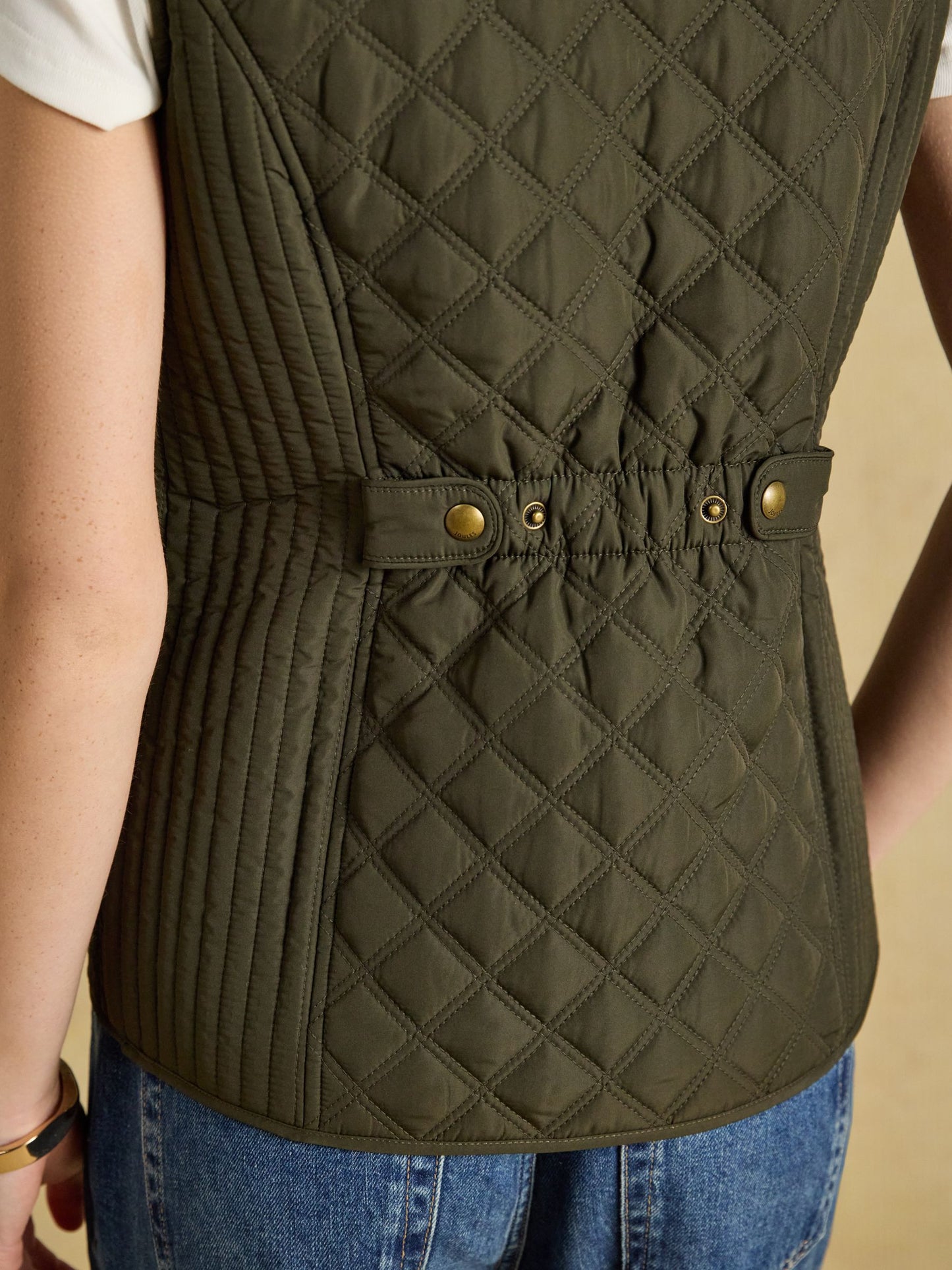 Joules Minx Showerproof Diamond Quilted Gilet