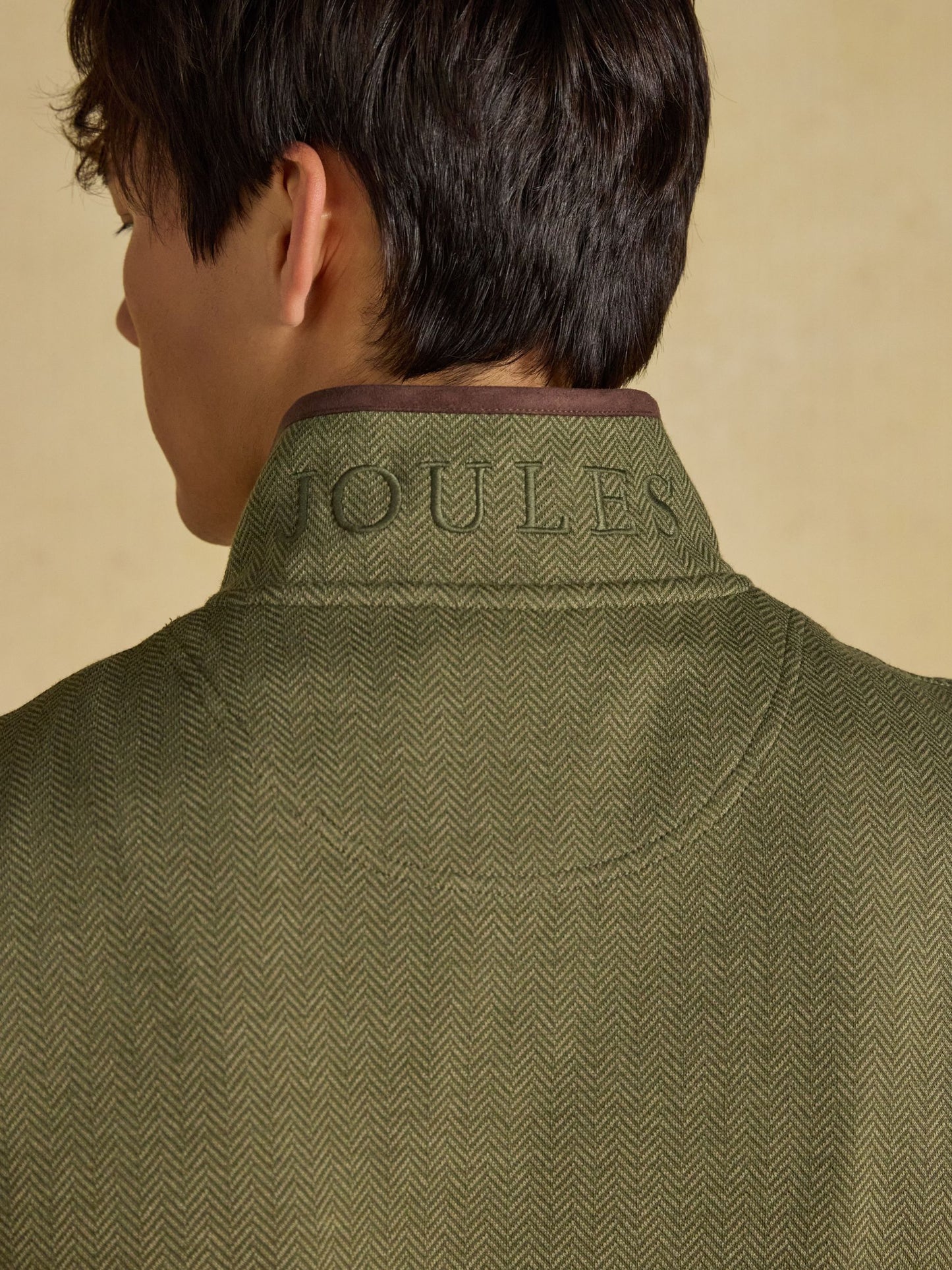 Joules Herringbone Quarter Zip Sweatshirt