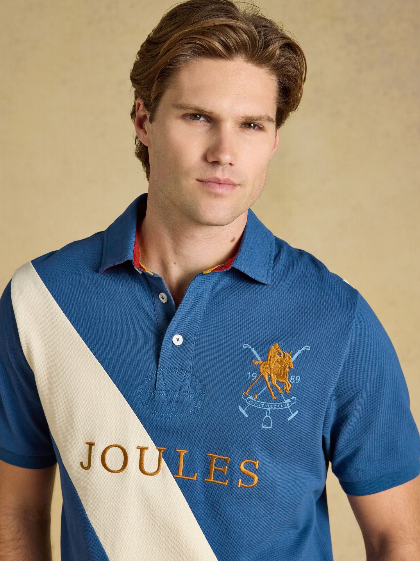 Joules Woody Embellished Cotton Pique Polo Shirt