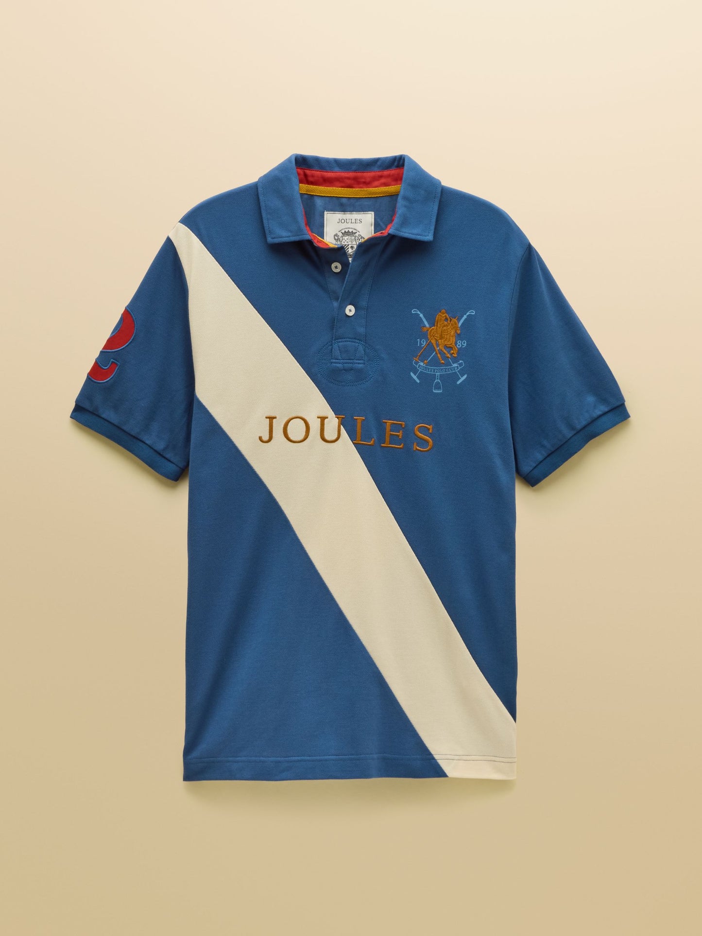 Joules Woody Embellished Cotton Pique Polo Shirt