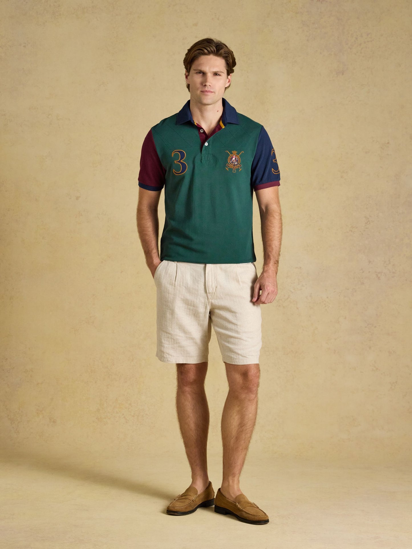 Joules Woody Embellished Cotton Pique Polo Shirt