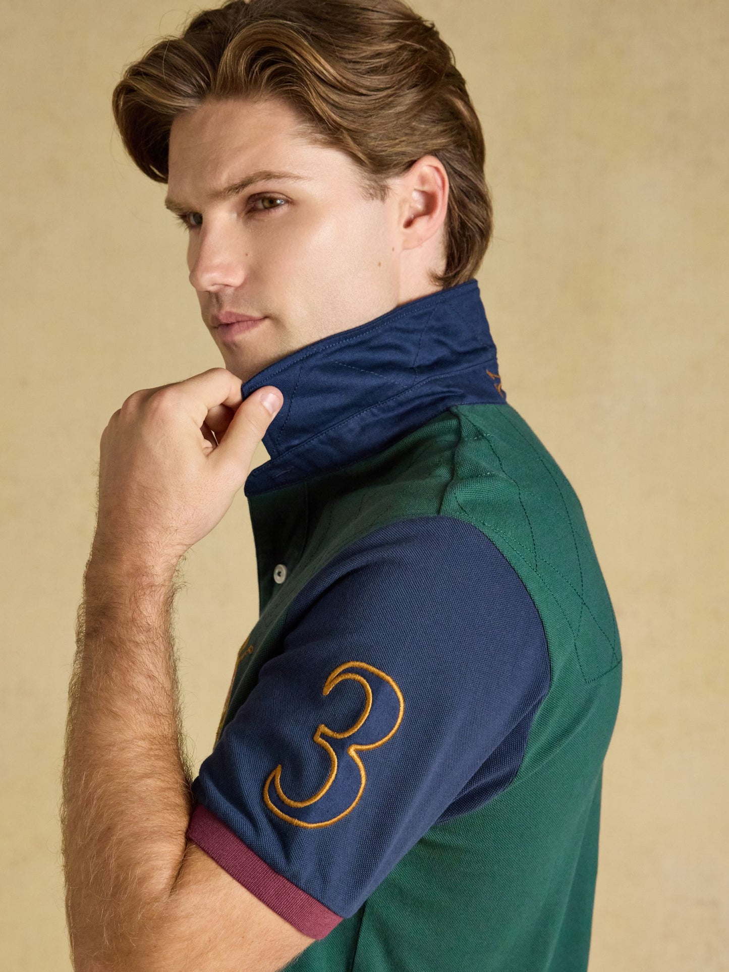 Joules Woody Embellished Cotton Pique Polo Shirt