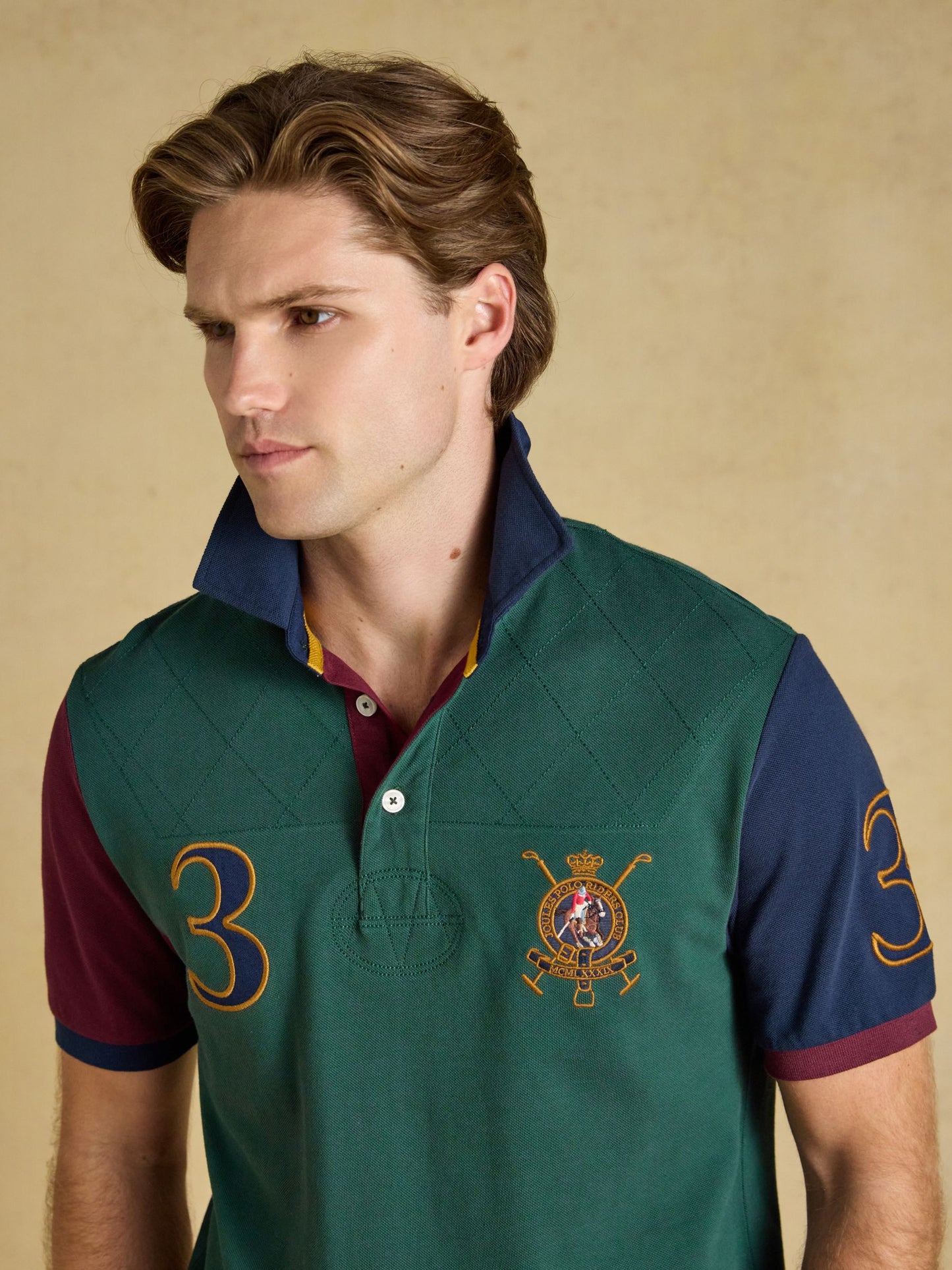 Joules Woody Embellished Cotton Pique Polo Shirt