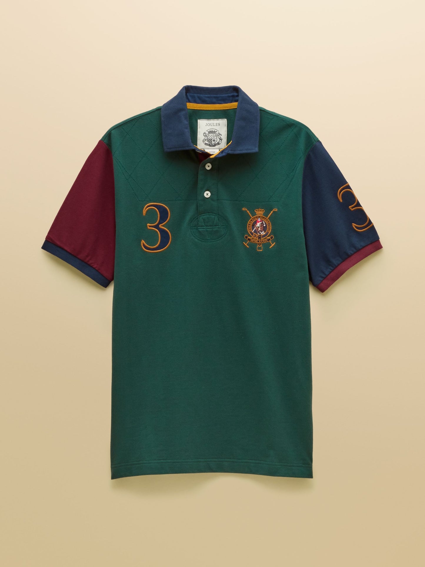Joules Woody Embellished Cotton Pique Polo Shirt