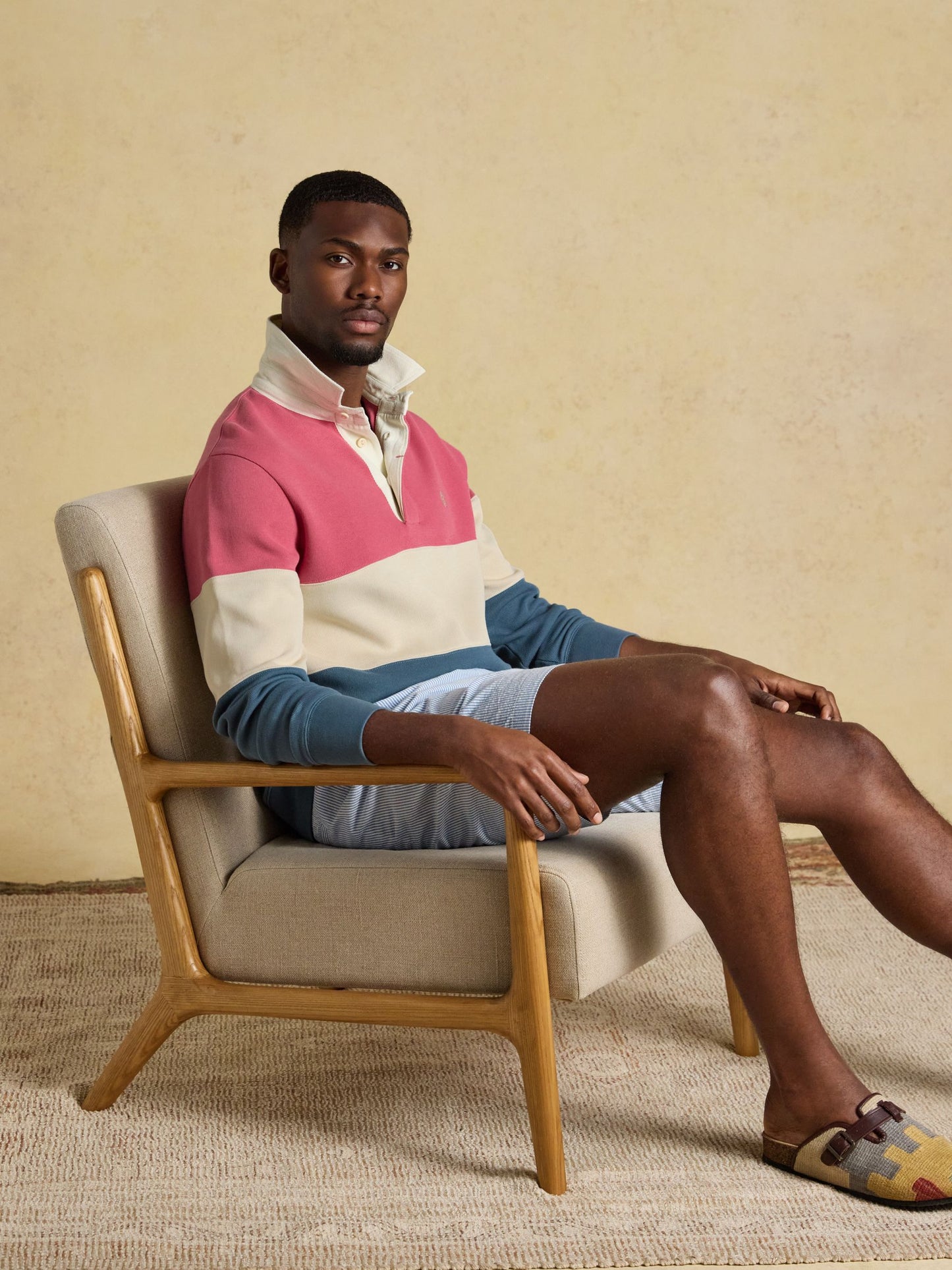 Joules French Rib Long Sleeve Rugby Shirt