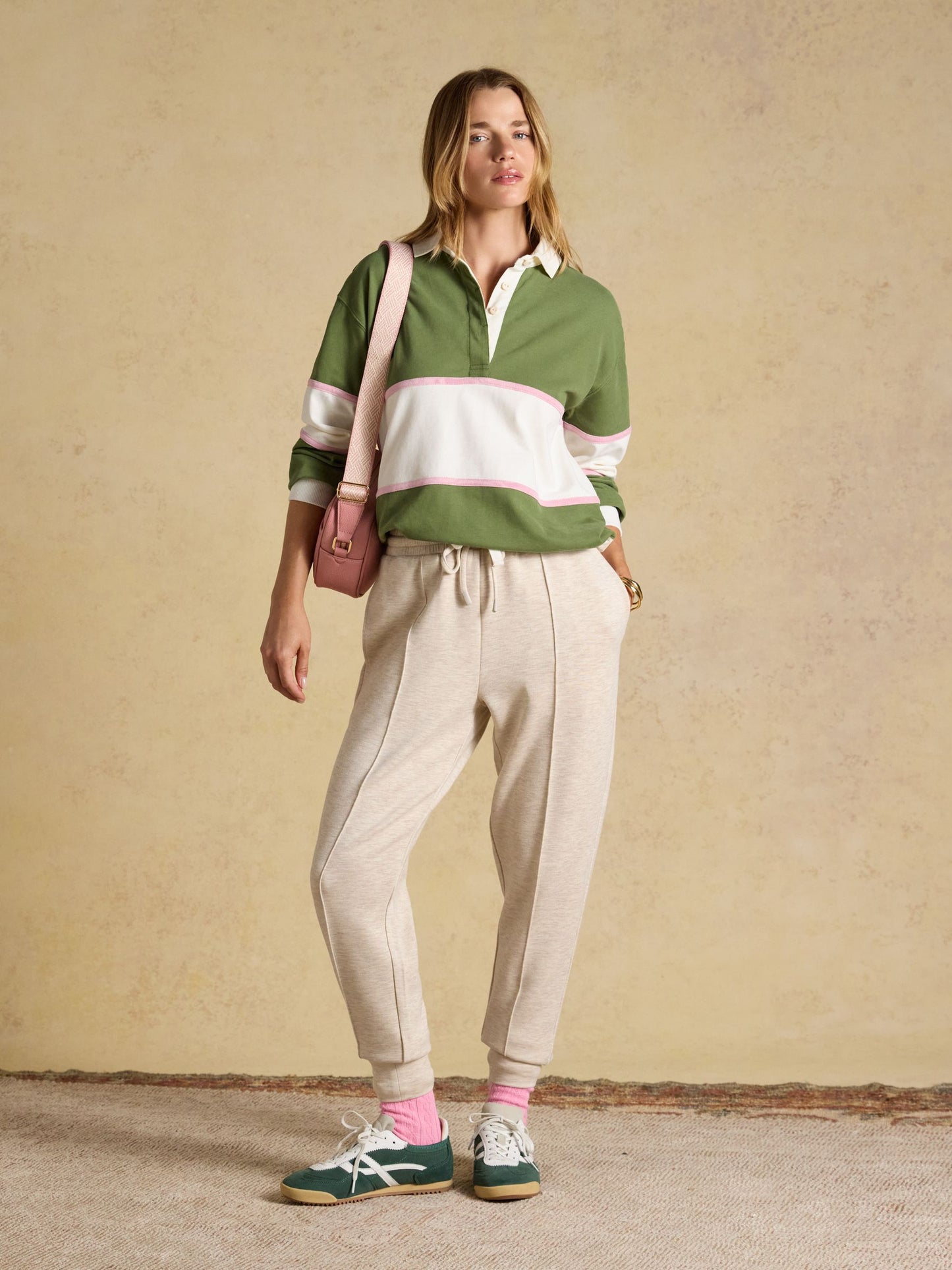 Joules Long Sleeve Cotton Collared Rugby Deckshirt