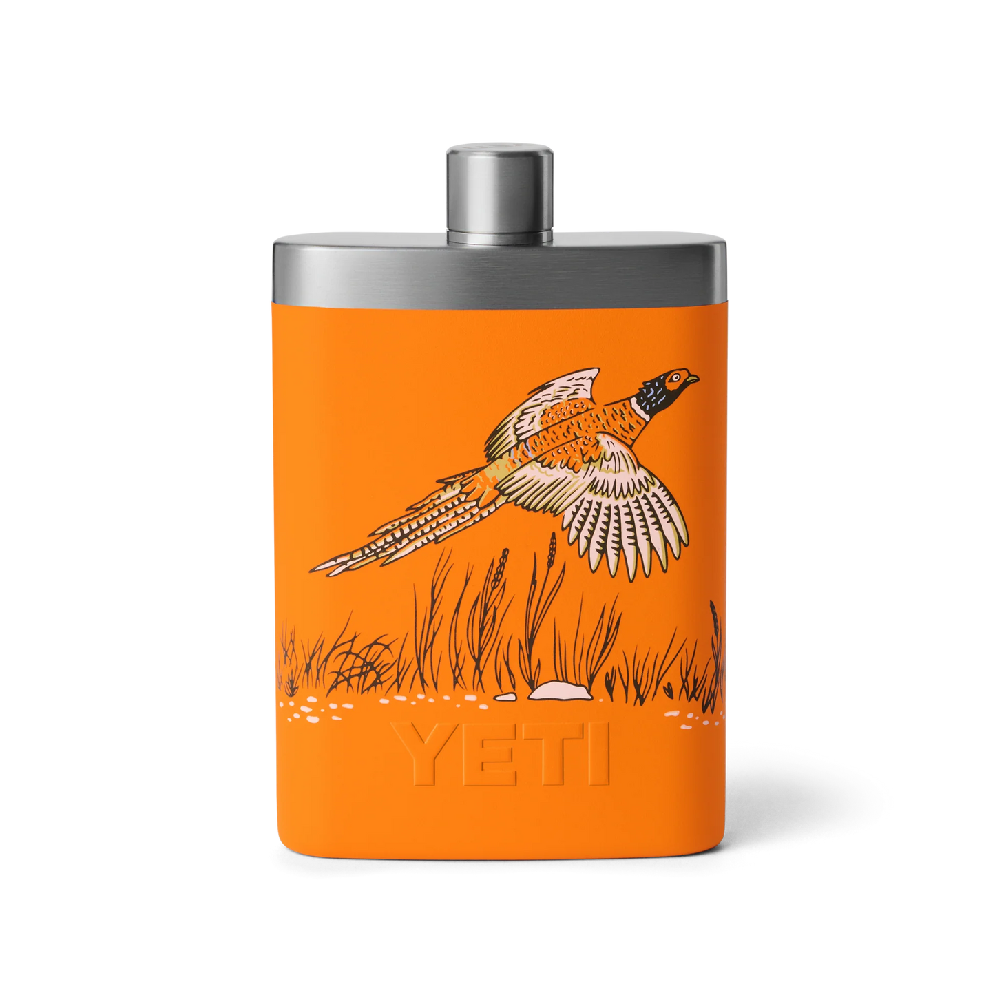 YETI Hip Flask - Upland Bird King Crab Orange