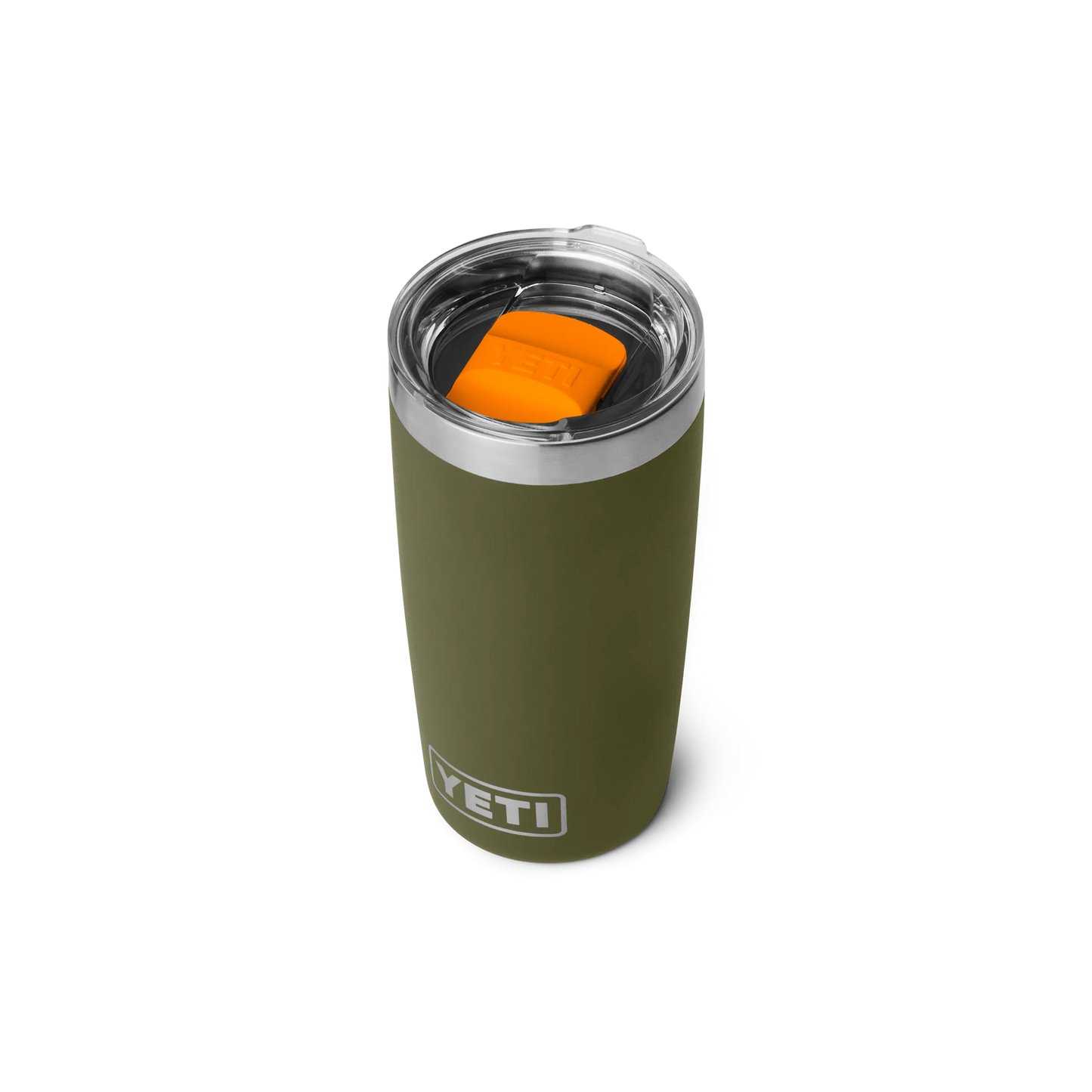YETI Rambler 10 oz (295 ml) Tumbler with MagSlider Lid - Olive King Crab Orange