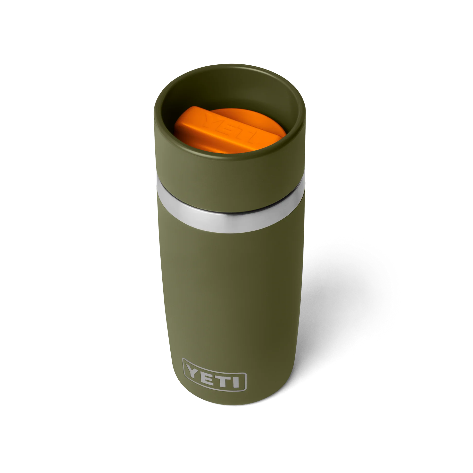 YETI Rambler 12 oz (355ml) Travel Bottle with Commuter Cap - Olive King Crab Orange