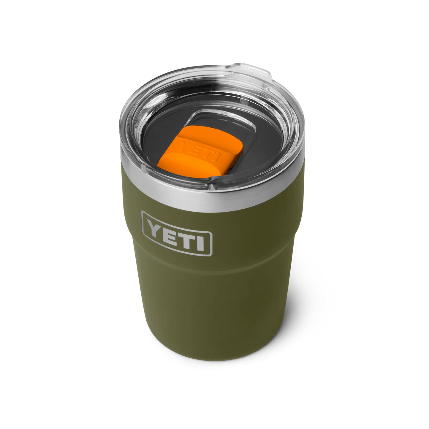 YETI Rambler 16 oz (473 ml) Stackable Cup with MagSlider Lid - Olive King Crab Orange