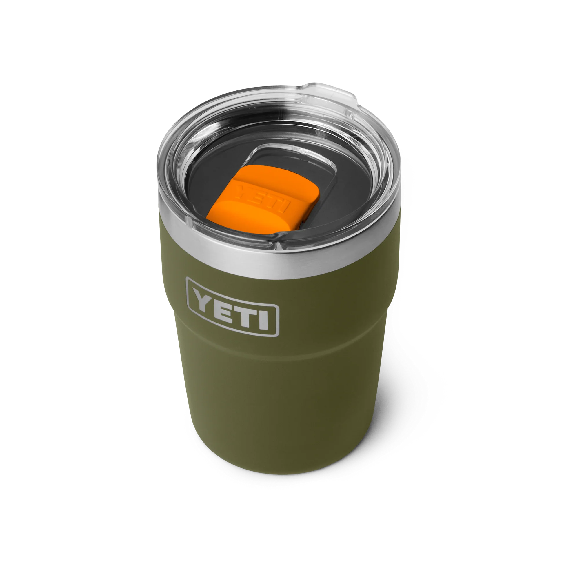 YETI Rambler 16 oz (473 ml) Stackable Cup with MagSlider Lid - Olive King Crab Orange