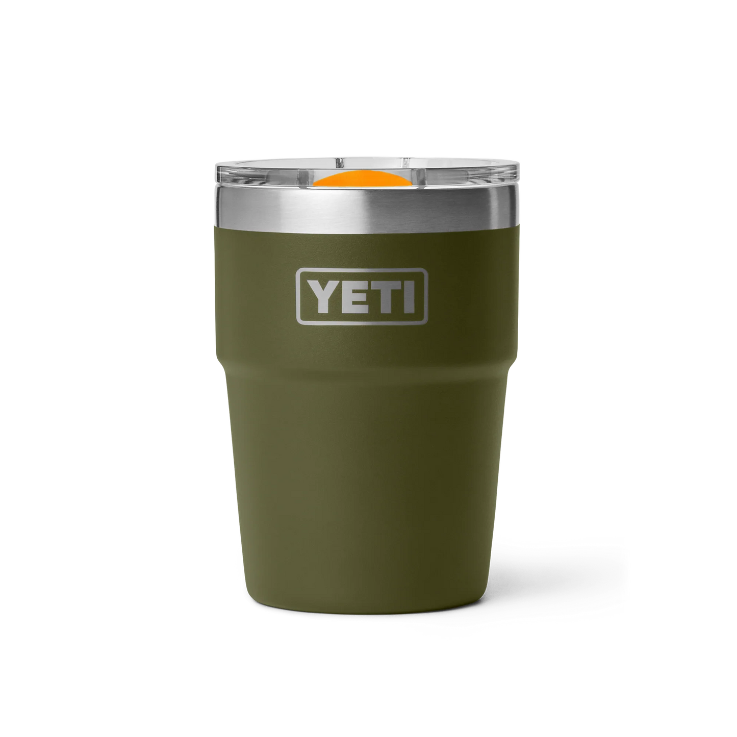 YETI Rambler 16 oz (473 ml) Stackable Cup with MagSlider Lid - Olive King Crab Orange