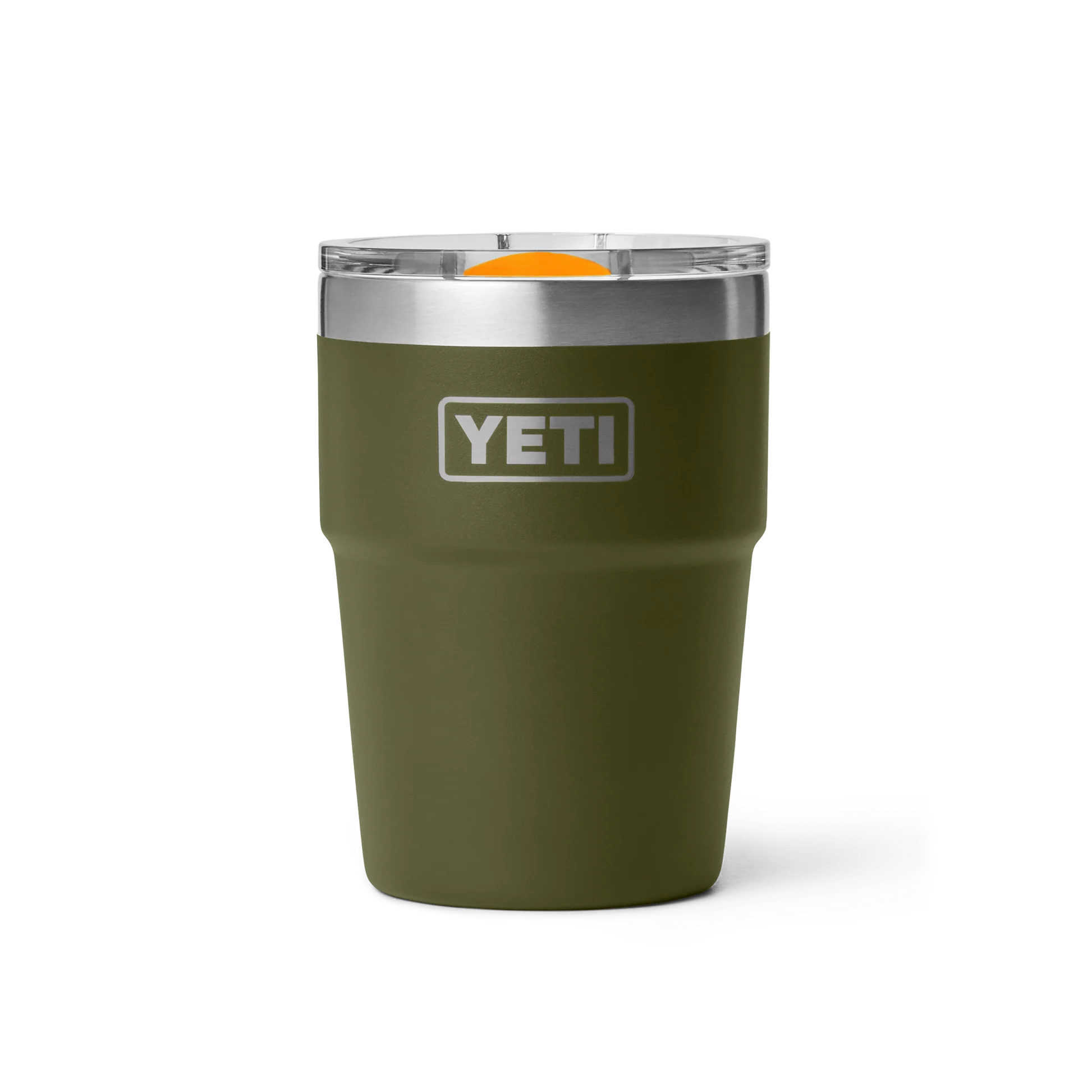 YETI Rambler 16 oz (473 ml) Stackable Cup with MagSlider Lid - Olive King Crab Orange