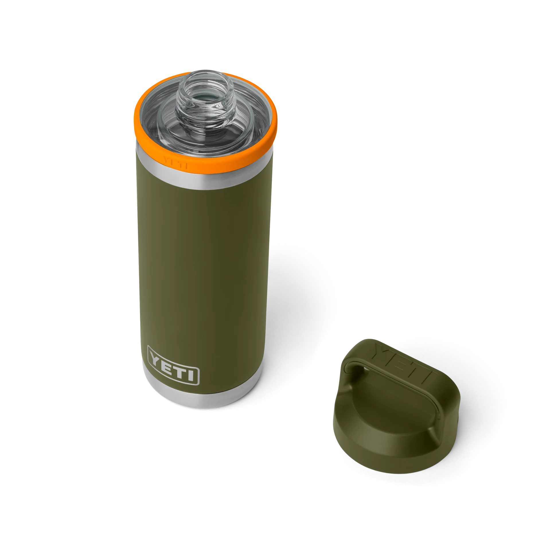 YETI Rambler 18 oz (532ml) Bottle with Chug Cap - Olive King Crab Orange