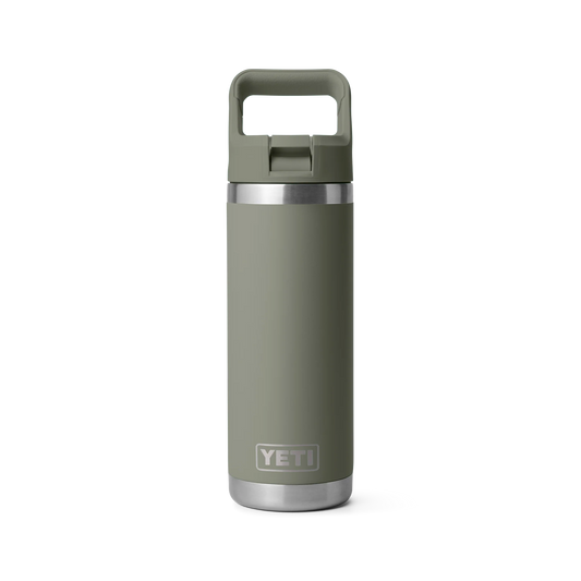 YETI Rambler 18 oz (532ml) Bottle with Colour-Matched Straw Cap - Pampa Green