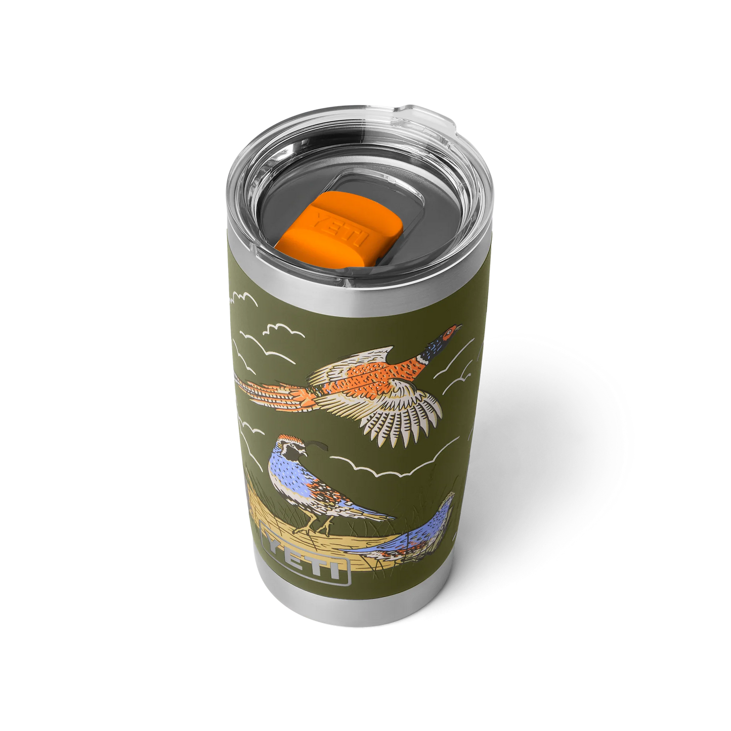 YETI Rambler 20 oz (591 ml) Tumbler with MagSlider Lid - Upland Bird Olive