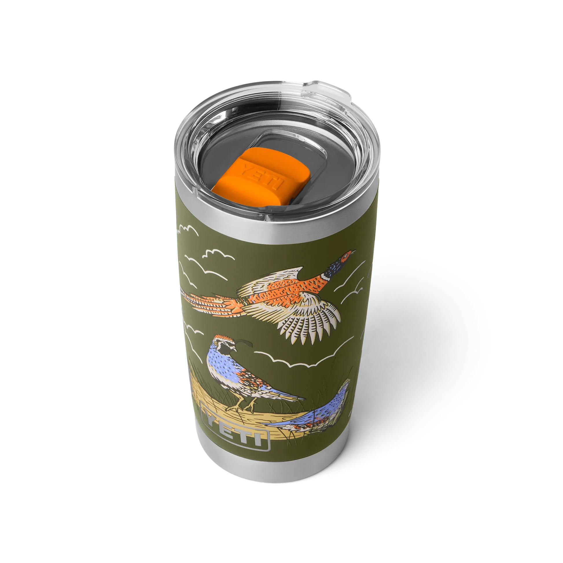 YETI Rambler 20 oz (591 ml) Tumbler with MagSlider Lid - Upland Bird Olive