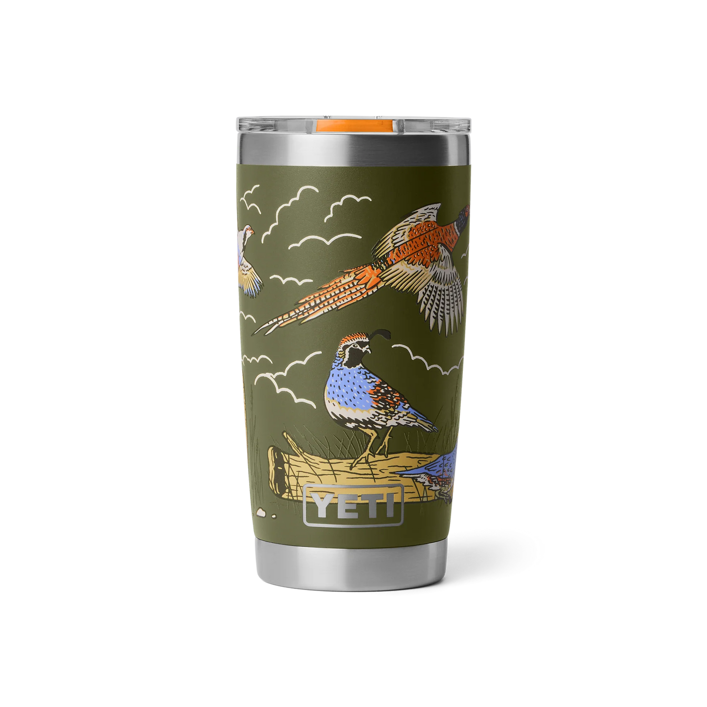 YETI Rambler 20 oz (591 ml) Tumbler with MagSlider Lid - Upland Bird Olive