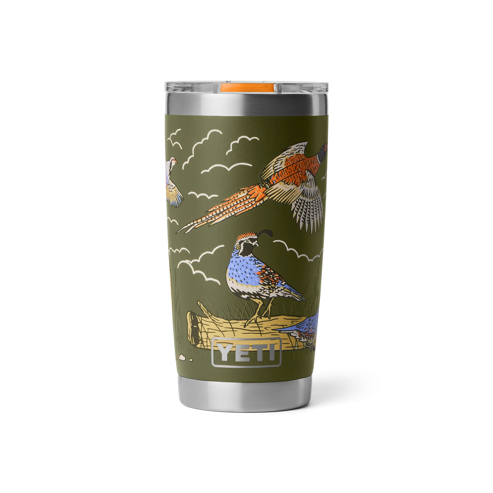 YETI Rambler 20 oz (591 ml) Tumbler with MagSlider Lid - Upland Bird Olive