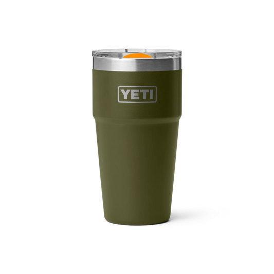 YETI Rambler 20oz (591ml) Stackable Cup with MagSlider Lid - Olive King Crab Orange