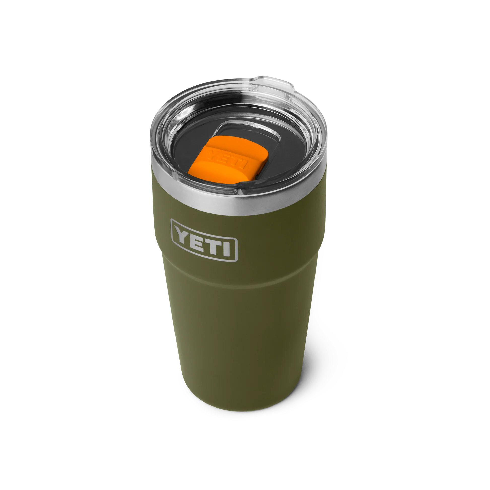 YETI Rambler 20oz (591ml) Stackable Cup with MagSlider Lid - Olive King Crab Orange