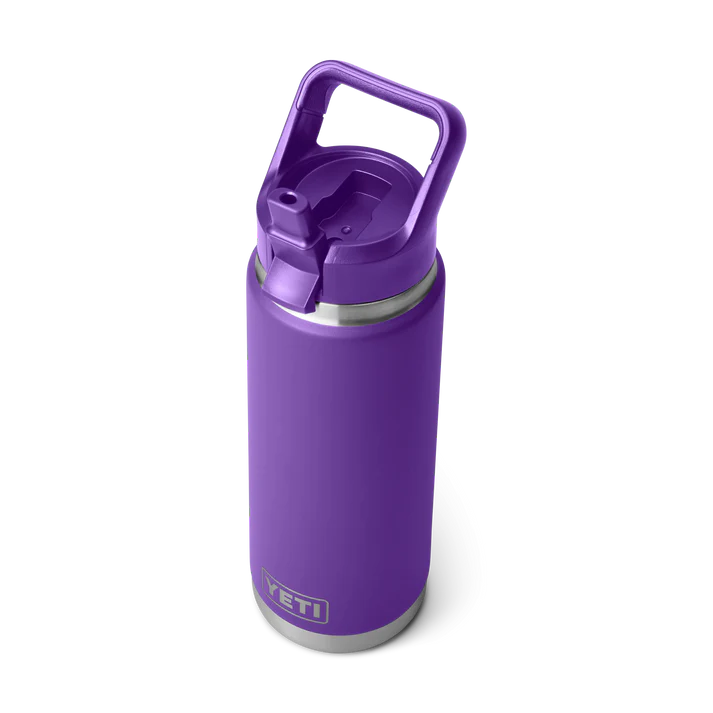 YETI Rambler 26oz (769ml) Bottle With Colour-Matched Straw Cap - Pace Purple