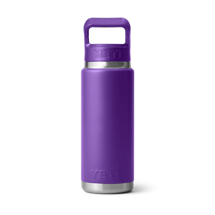 YETI Rambler 26oz (769ml) Bottle With Colour-Matched Straw Cap - Pace Purple