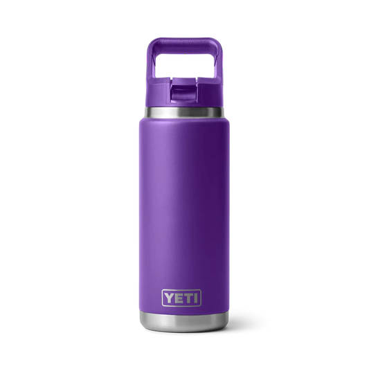 YETI Rambler 26oz (769ml) Bottle With Colour-Matched Straw Cap - Pace Purple