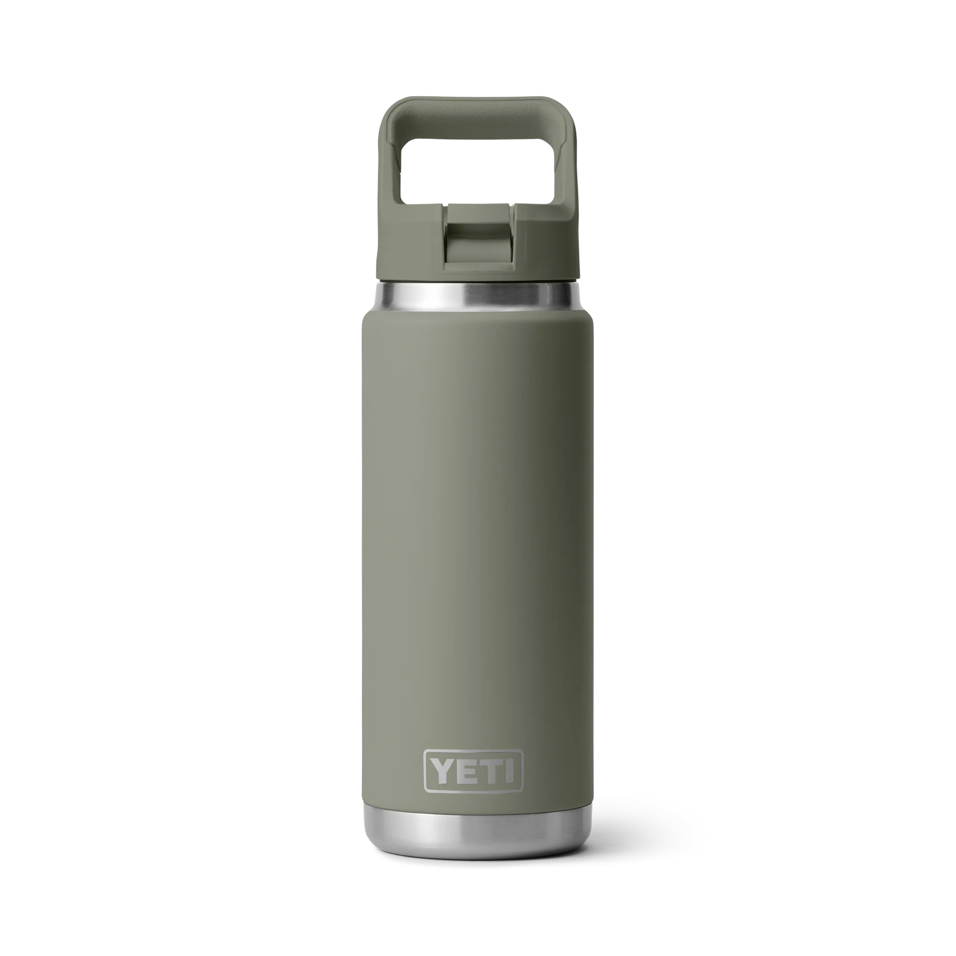 YETI Rambler 26oz (769ml) Bottle With Colour-Matched Straw Cap - Pampa Green