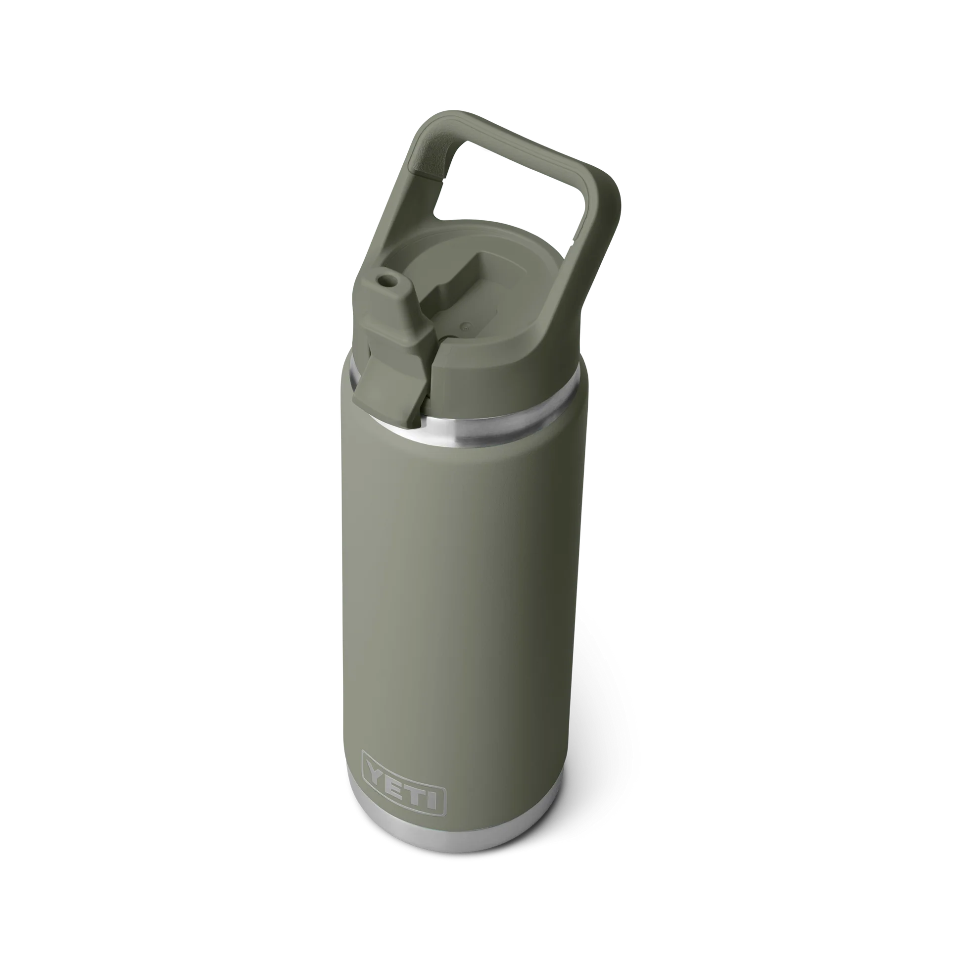 YETI Rambler 26oz (769ml) Bottle With Colour-Matched Straw Cap - Pampa Green