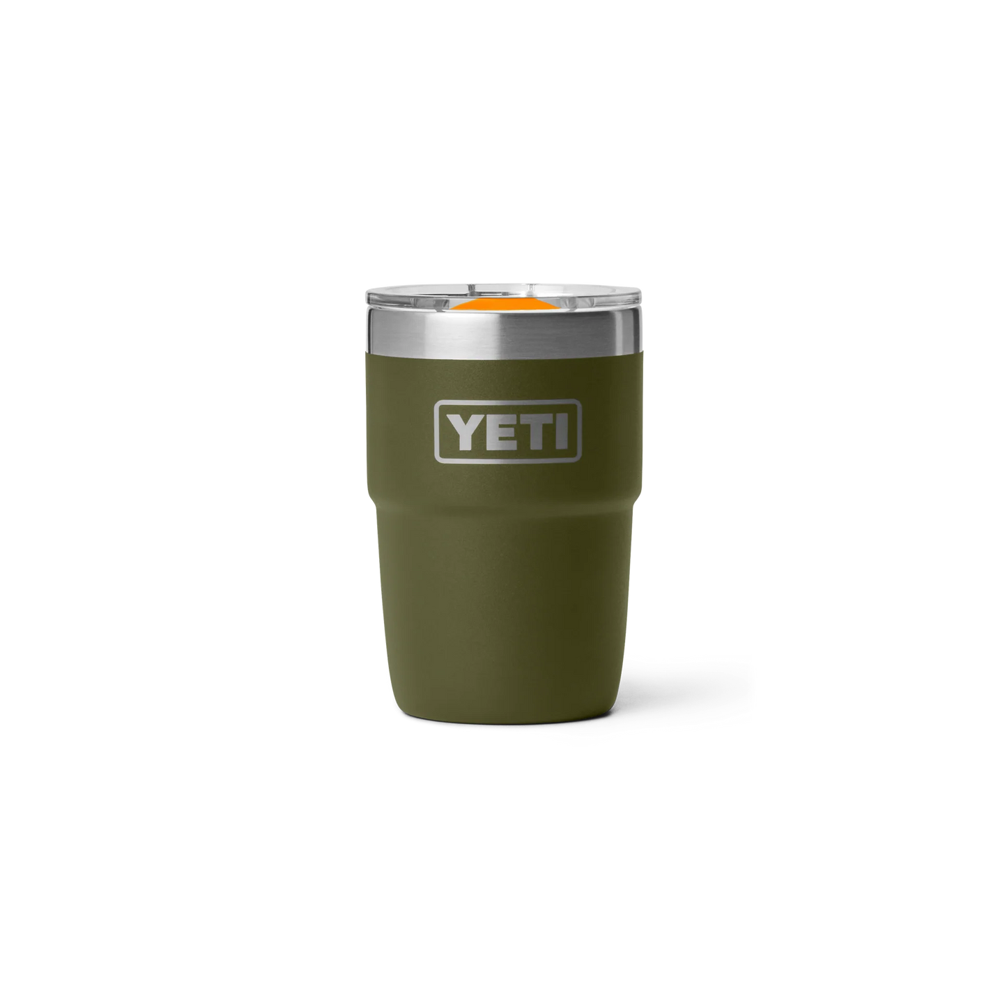YETI Rambler 8 oz (236 ml) Stackable Cup with MagSlider Lid & DuraSip™ Ceramic Lining - Olive King Crab Orange