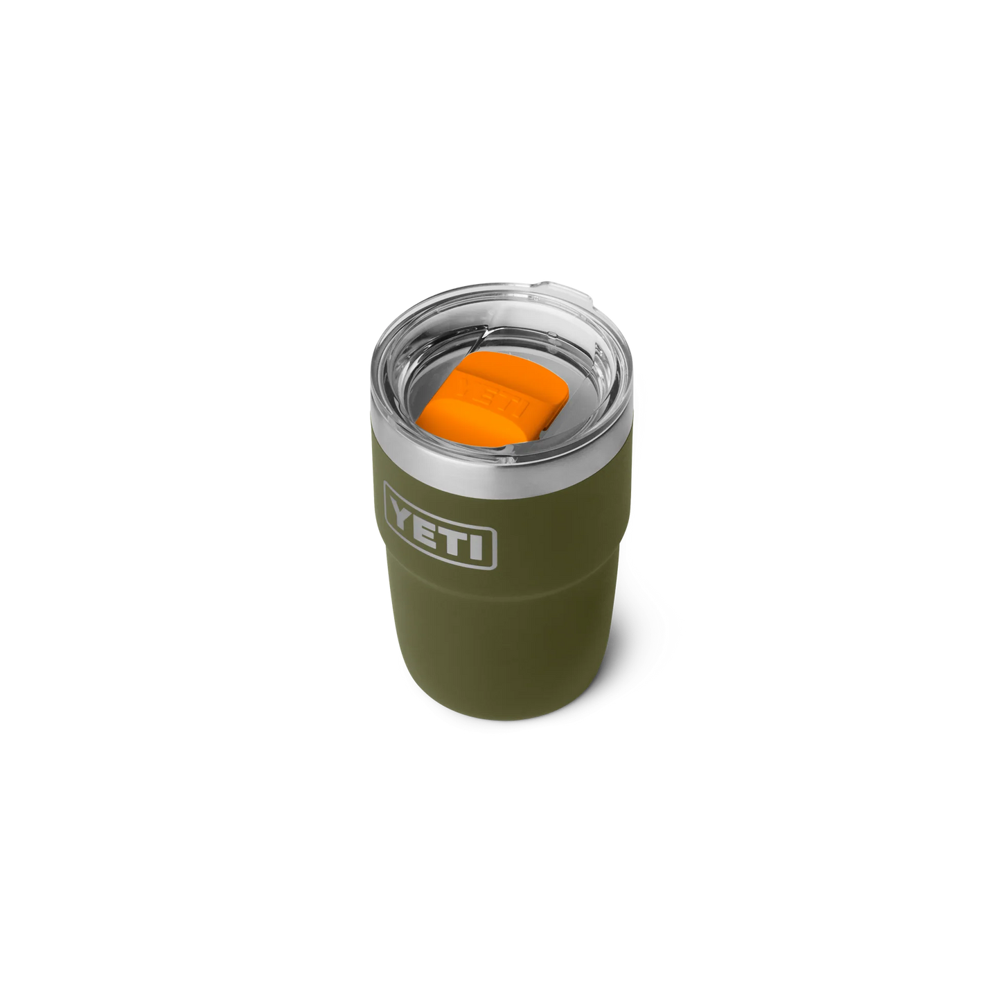 YETI Rambler 8 oz (236 ml) Stackable Cup with MagSlider Lid & DuraSip™ Ceramic Lining - Olive King Crab Orange