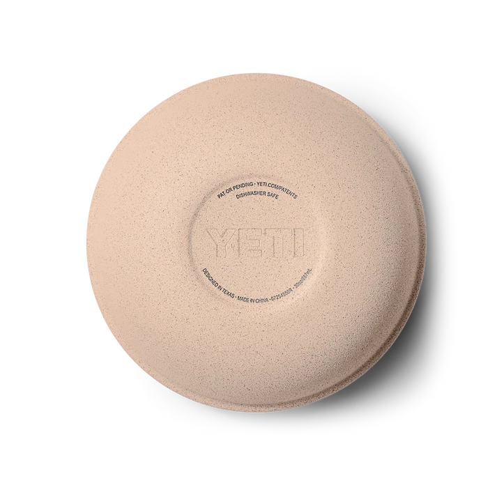 YETI Rambler 946 ml Small Insulated Bowl in Tahini with clear lid