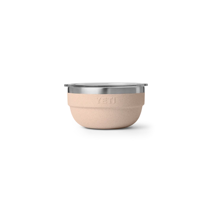 YETI Rambler 946 ml Small Insulated Bowl in Tahini with clear lid
