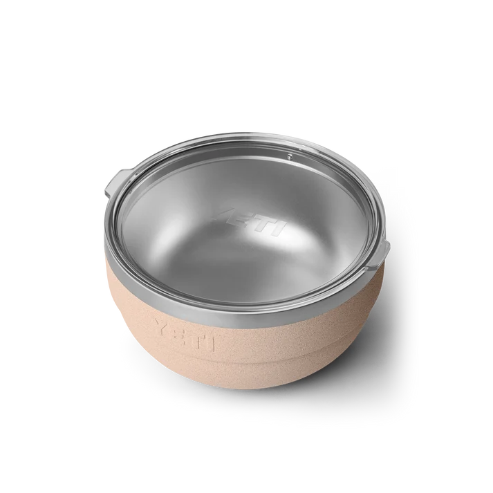 YETI Rambler 1.9 L Medium Insulated Bowl in Tahini with clear lid