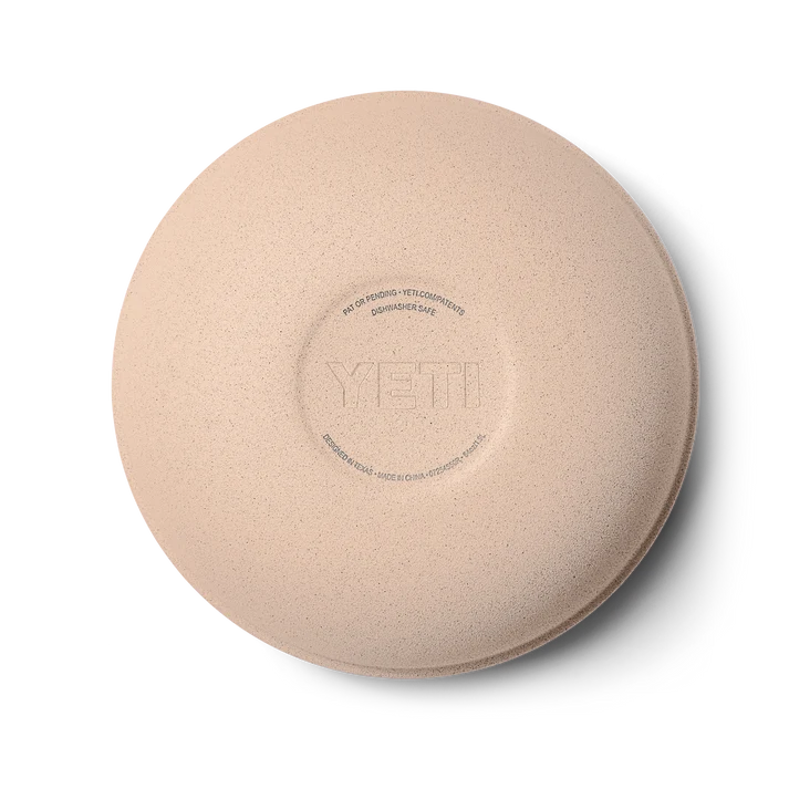 YETI Rambler 1.9 L Medium Insulated Bowl in Tahini with clear lid