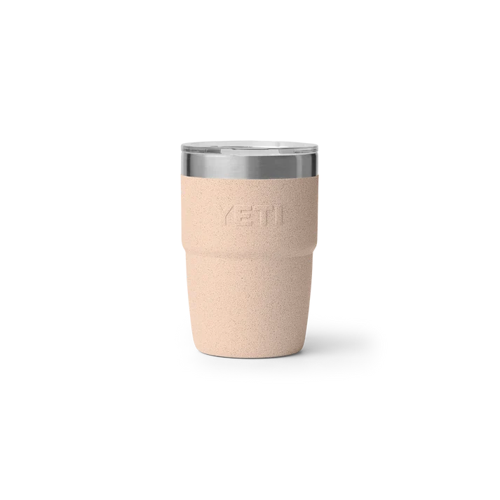 YETI Rambler 8 oz Stackable Cup in Tahini with MagSlider lid and ceramic lining