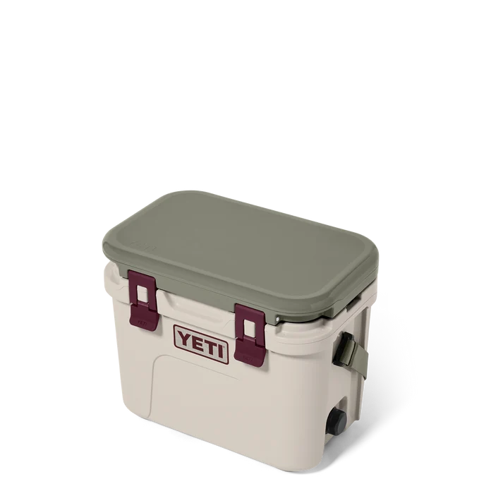 YETI Roadie 15 Cool Box in Cape Taupe Pampa with shoulder strap