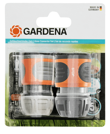 Gardena Hose Connector Set 13mm (1/2") – 15mm (5/8")
