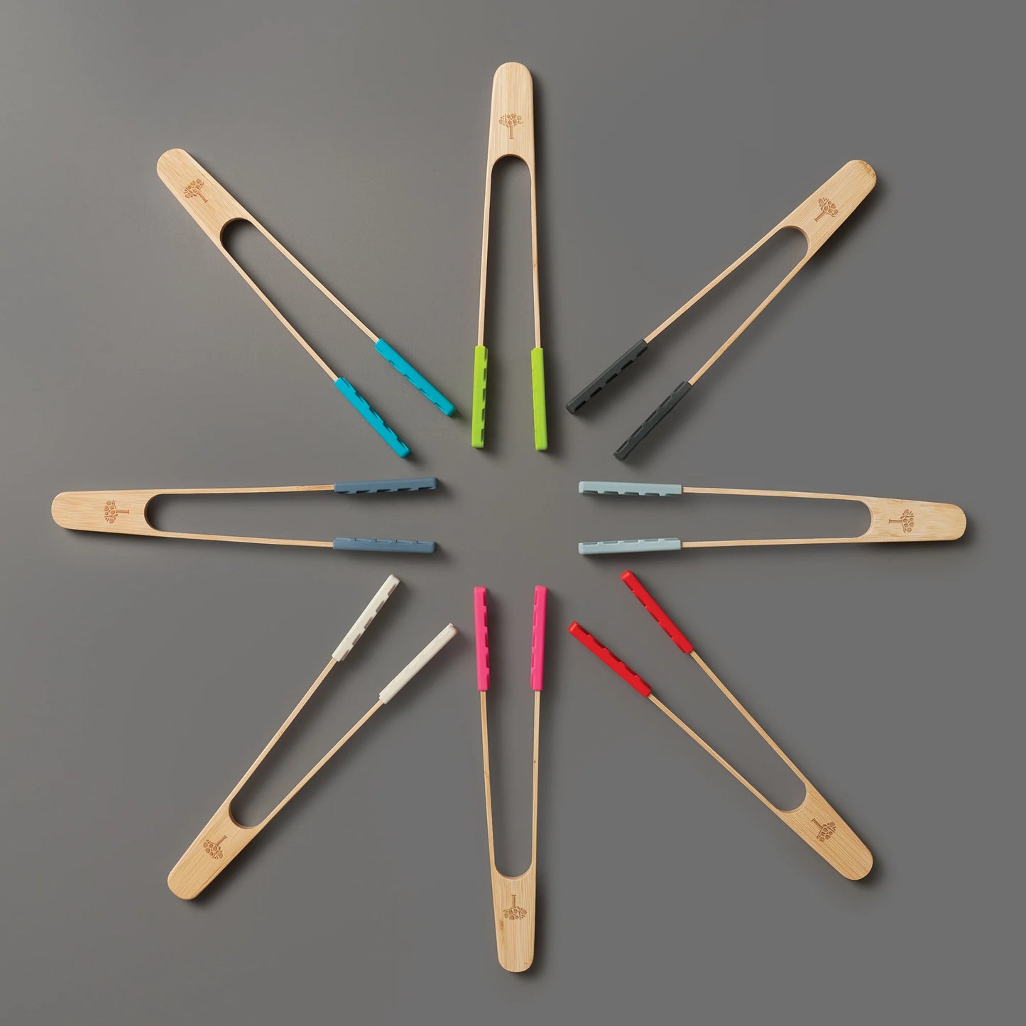 Zeal Bamboo Tongs with Silicone Ends