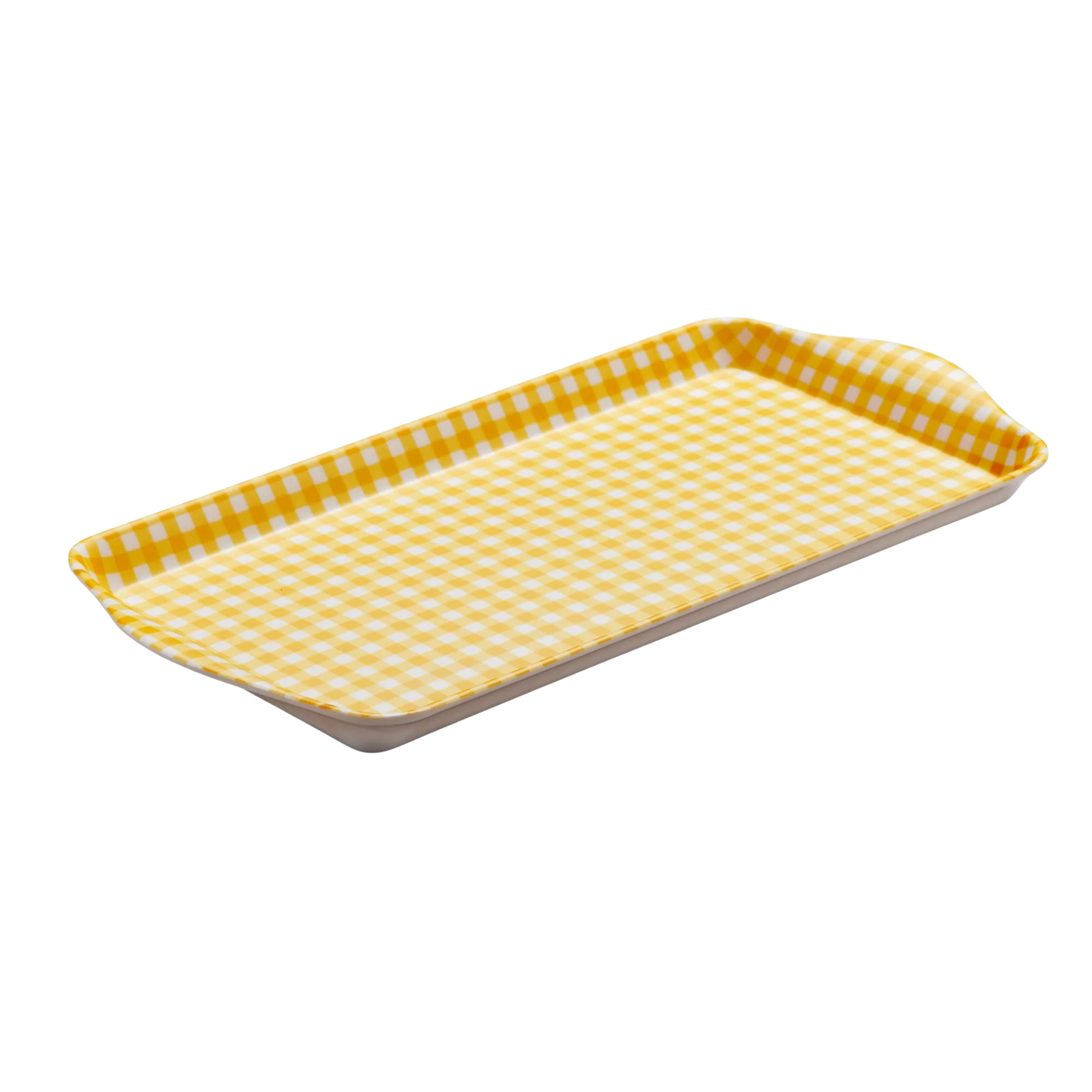 Zeal Melamine Gingham Sandwich Tray 25 x 13cm