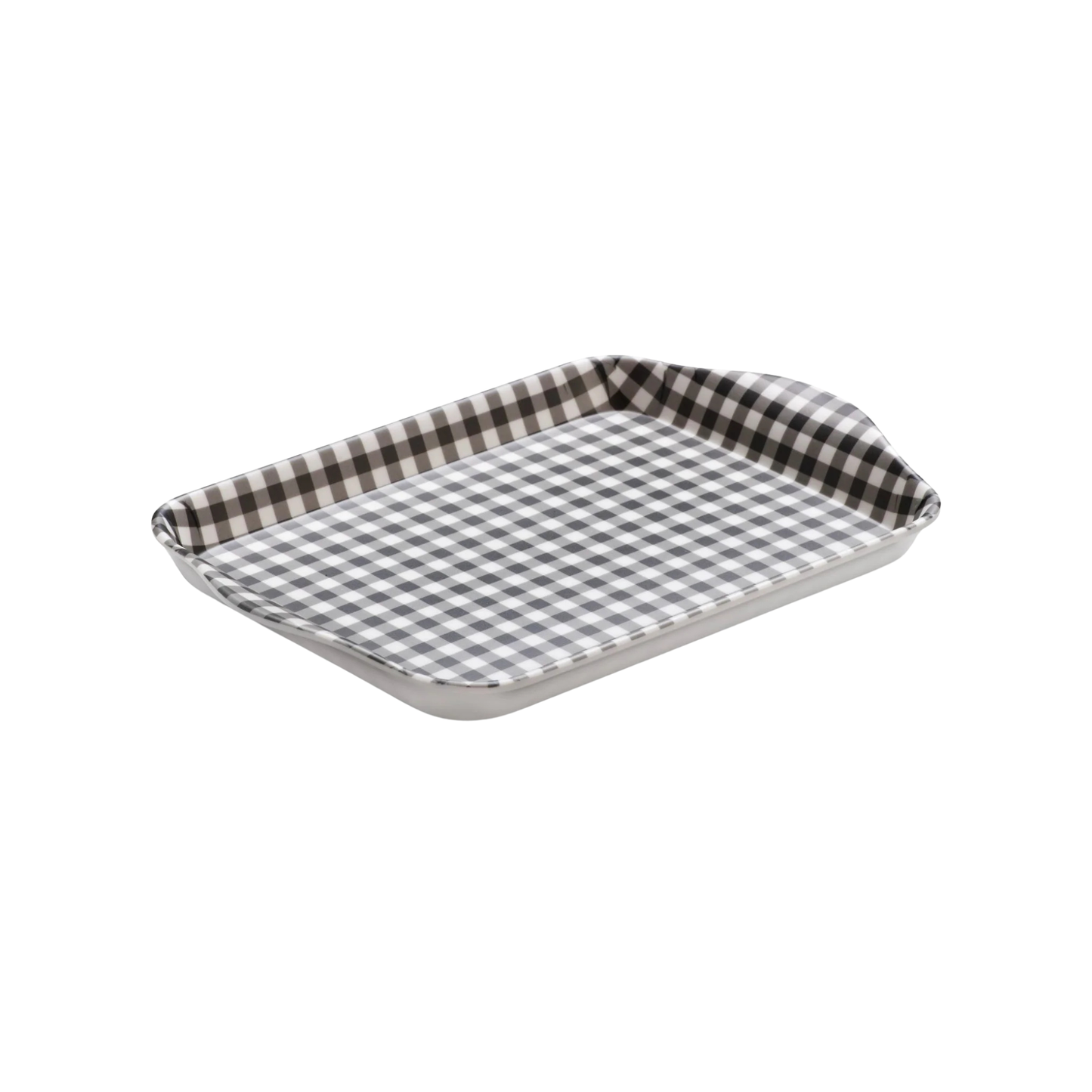 Zeal Mini Melamine Gingham Tray 18 x 14cm