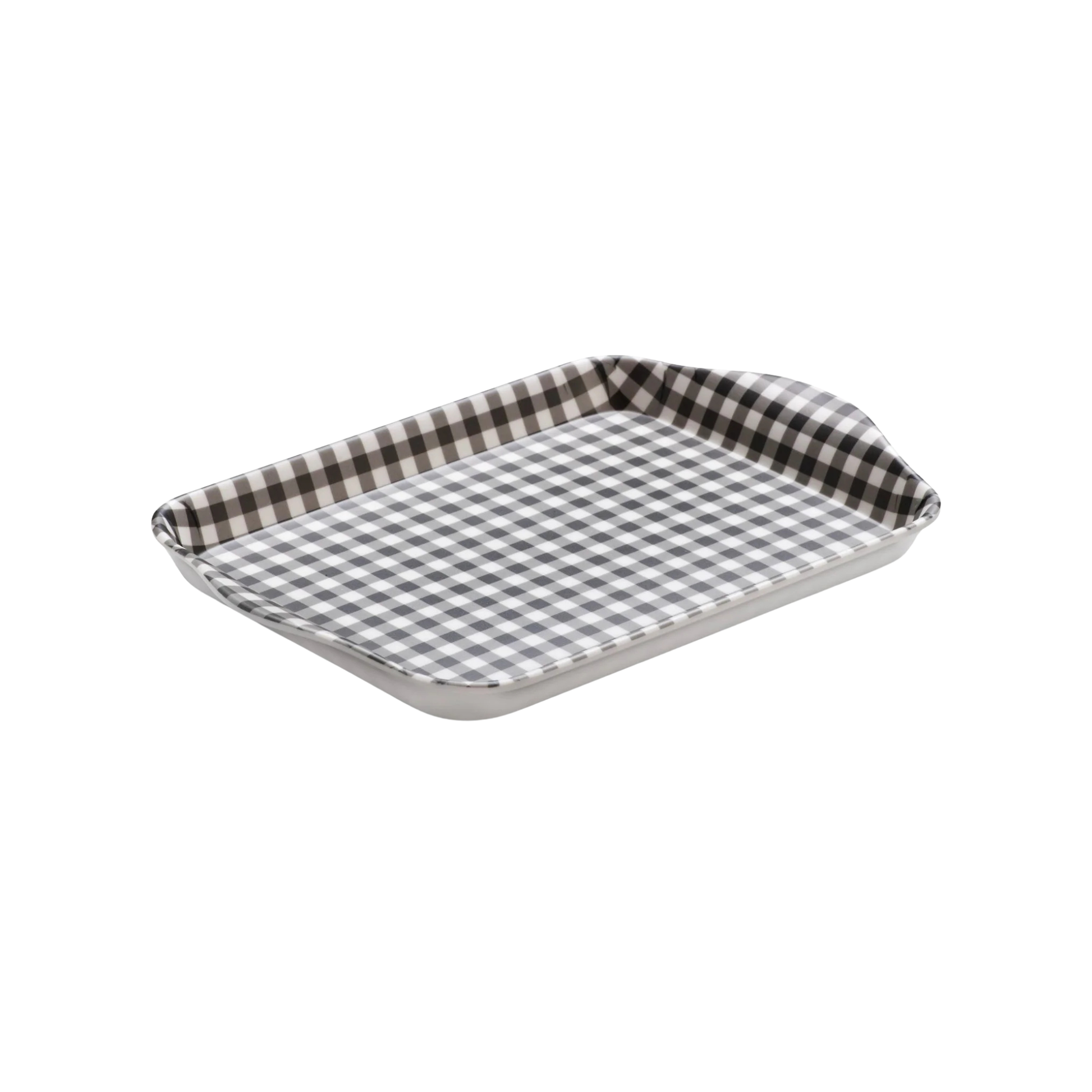 Zeal Mini Melamine Gingham Tray 18 x 14cm
