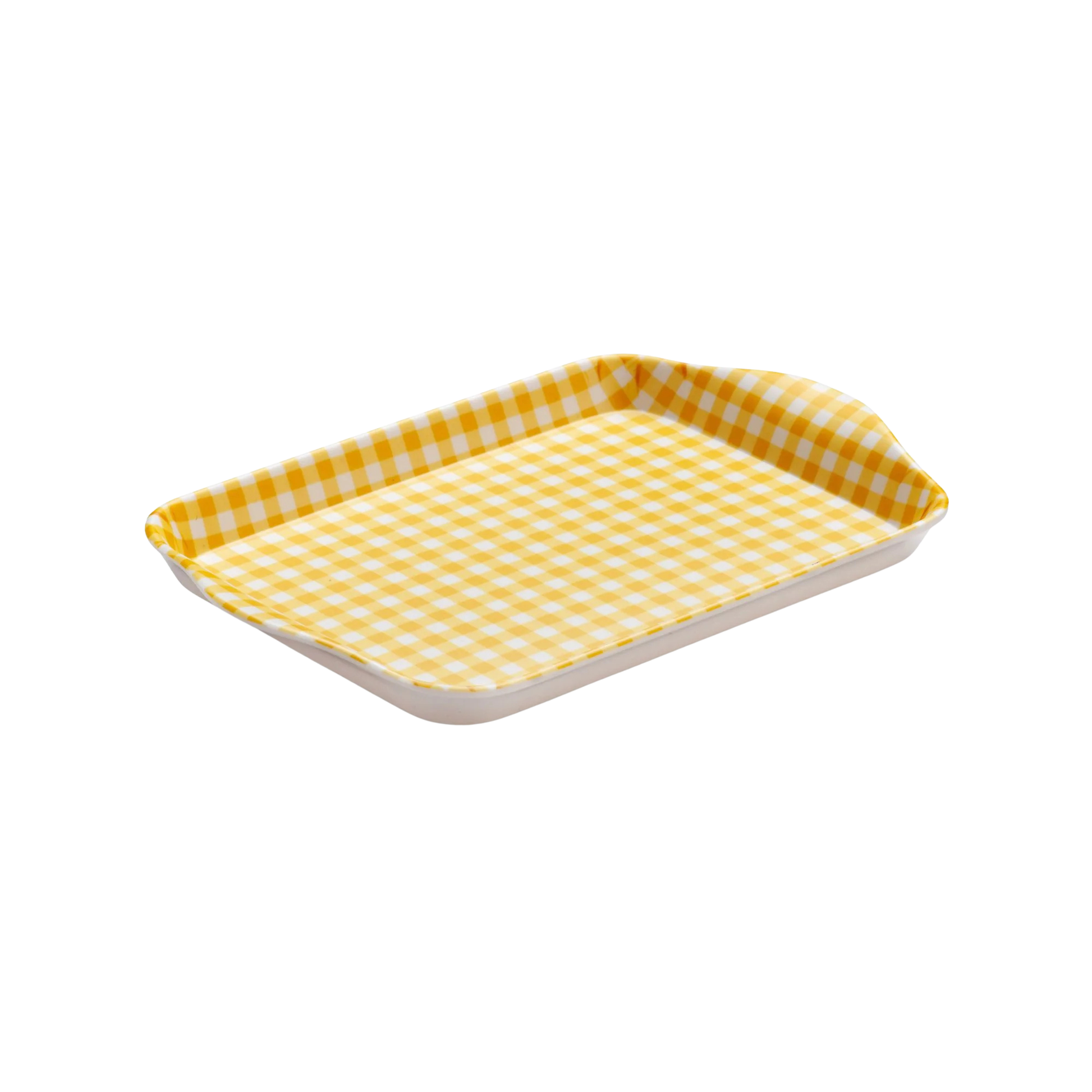 Zeal Mini Melamine Gingham Tray 18 x 14cm